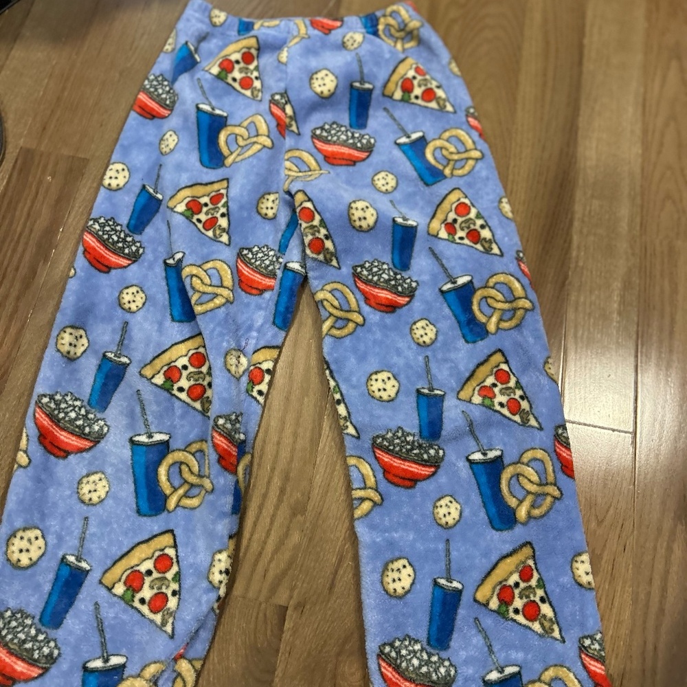 Fluffly Blue Food PJ Pants size XL